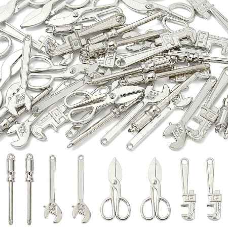 40Pcs 4 Styles Alloy Pendants FIND-FS0005-02-1
