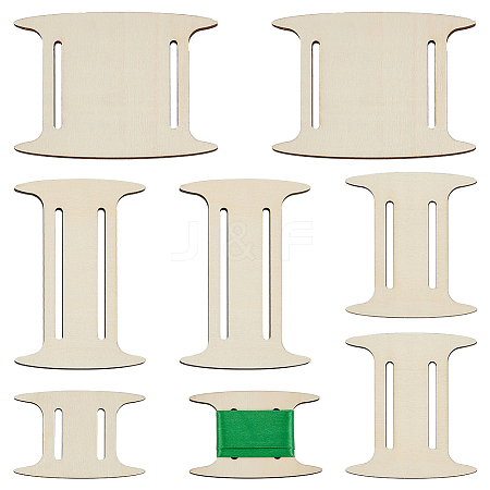 2 Sets Plywood Cloth Strip Shaft DIY-BC0015-14-1