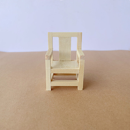 Dollhouse Wooden Handmade Chinese Style Chair Toy PW-WG8CA65-01-1