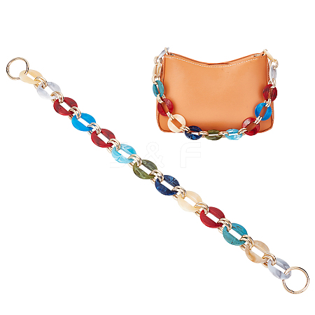 WADORN 1Pc Resin & Aluminum Chain Bag Straps FIND-WR0007-84-1