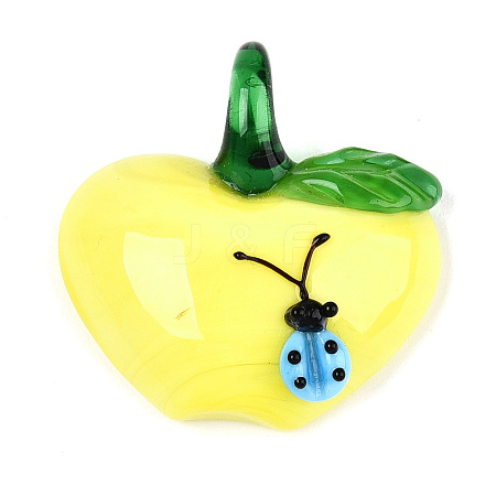 Handmade Lampwork Pendants LAMP-N034-15B-1