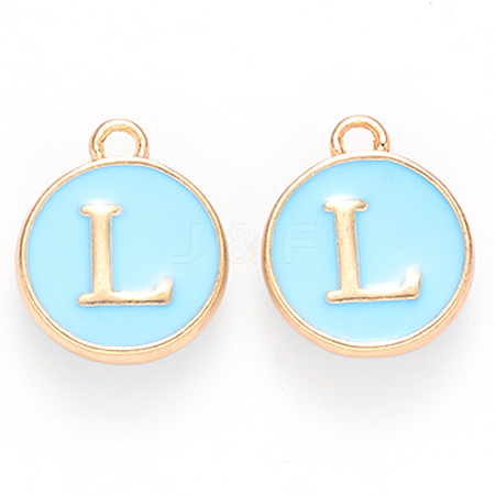 Golden Plated Alloy Enamel Charms LS-ENAM-S118-04L-1
