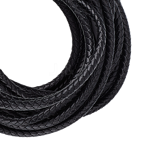 5M Braided Leather Cord with Core WL-BBC0001-01C-02-1