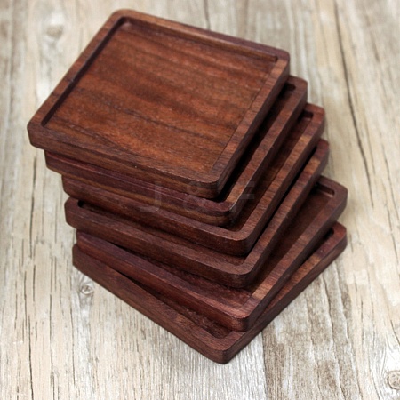 Black Walnut Wood Cup Mats PW23041825891-1