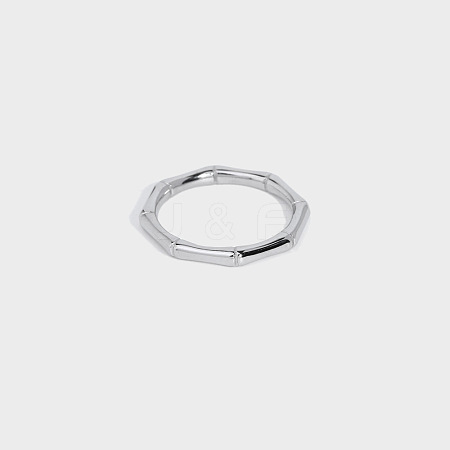 Stainless Steel Bamboo Joint Ring GY8845-17-1