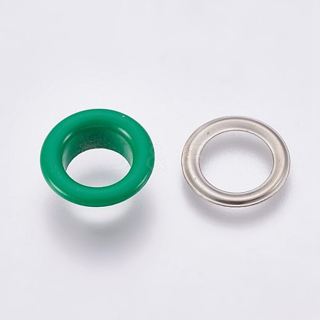 Iron Grommet Eyelet Findings IFIN-WH0023-B06-1
