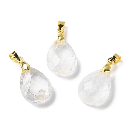 Natural Quartz Crystal Pendants G-Q005-02G-08-1