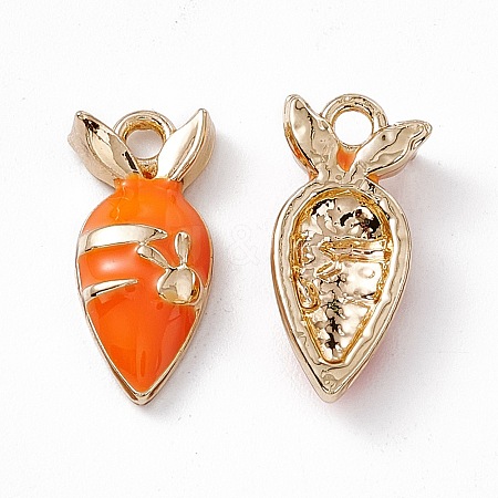 Alloy Enamel Pendants PALLOY-P287-12G-02-1