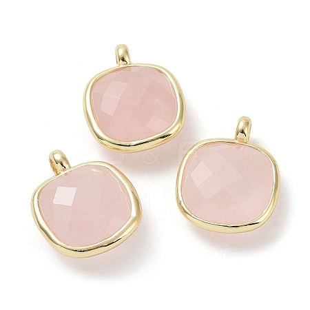 Natural Rose Quartz Pendants G-G012-09G-04-1