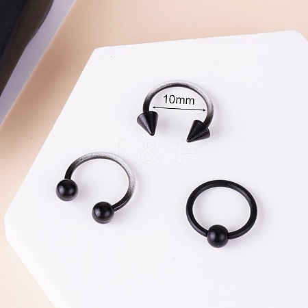 316L Stainless Steel Circular/Horseshoe Barbell Nose Rings WG0A548-05-1