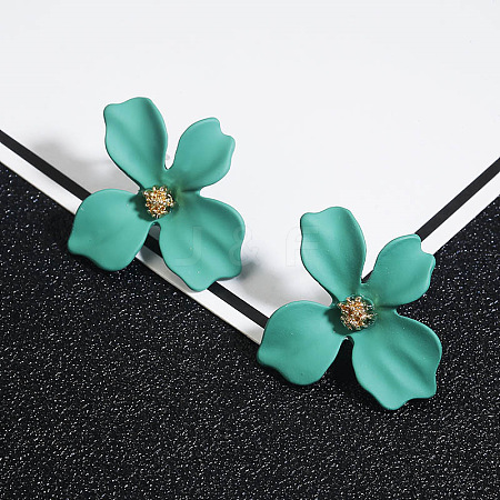 Flower Alloy Stud Earrings WGD3727-04-1