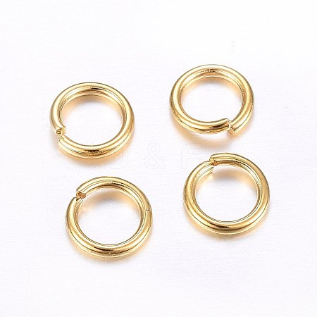 304 Stainless Steel Open Jump Rings X-STAS-O098-02G-18-1