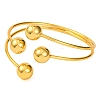 Brass Cuff Bangles for Women BJEW-F477-02G-01-2