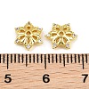 Brass Micro Pave Cubic Zirconia Bead Caps CU-CBA6A75-35A-G-3