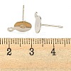 Brass Stud Earring Findings KK-K225-02B-P-3