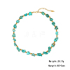 Nuggets Synthetic Turquoise Beaded Necklace for Women GU1557-4