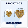 20Pcs 2 Styles Glitter Resin Hotfix Rhinestone DIY-CY0002-36A-2