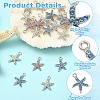 20Pcs 4 Colors Alloy Pendants FIND-YW0012-38-5