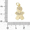 Rack Plating Brass Micro Pave Cubic Zirconia Pendants KK-H509-35G-01-3