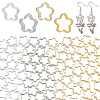 40Pcs 4 Styles Brass Beads Frame KK-AR0004-55-1