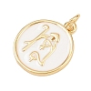 Brass Enamel Pendants KK-L251-02G-D04-2