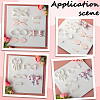 6 Sets 6 Styles Plastic Clay Pressed Molds AJEW-SC0004-09A-6