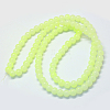 Baking Paint Imitation Jade Glass Round Bead Strands LS-DGLA-Q021-4mm-21-3