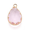 Transparent Glass Pendants KK-N283-02H-G-1