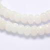 Natural White Jade Beads Strands G-G698-5x8mm-M-4