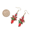 304 Stainless Steel Glass Dangle Earrings EJEW-MZ00602-4
