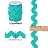 Gorgecraft 10 Yards Polyester Wavy Fringe Trim Ribbon OCOR-GF0002-49A-2