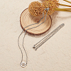201 Stainless Steel Cable Chain Necklace Making STAS-CJ0001-11P-5
