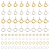 20Pcs 2 Styles Brass Spring Ring Clasps KK-YW0004-53-1