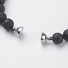 Natural Lava Rock Beads Stretch Bracelets BJEW-I241-16G-3
