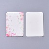 Cardboard Earring Display Cards CDIS-WH0013-05B-1