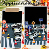 48Pcs 4 Colors ABS Display Roadblock Decorations AJEW-SP0004-70-5