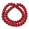 Transparent Glass Beads Strands GLAA-H038-01F-2