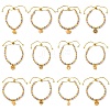 Brass Slider Bracelets BJEW-C090-01G-2