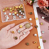 50Pcs 5 Colors Tibetan Style Zinc Alloy Dog Paw Prints European Beads MPDL-UN0001-02-5