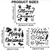 MAYJOYDIY US 1 Set Merry Christmas PET Hollow Out Drawing Painting Stencils DIY-MA0001-61A-2