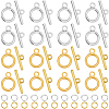 60Pcs 2 Colors Tibetan Style Alloy Toggle Clasps FIND-SP0001-24-1