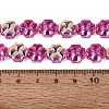 Baking Paint Electroplate Transparent Glass Beads Strands EGLA-Q136-04A-05-4