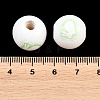 Printed Wood European Beads WOOD-G029-03B-3
