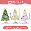 3Pcs 3 Styles Glass Christmas Tree Display Decorations DIY-DC0008-25-2