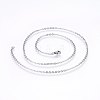 Non-Tarnish 304 Stainless Steel Cable Chains Necklaces NJEW-F226-04P-08-1