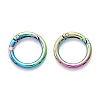 Zinc Alloy Ring Spring Gate Rings PALLOY-M194-01B-MC-2