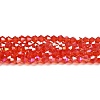Transparent Electroplate Glass Beads Strands LS-EGLA-A039-T6mm-B14-1