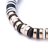 Handmade Polymer Clay Heishi Beads Stretch Bracelets BJEW-JB05300-02-2