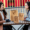 15Pcs 3 Styles Rectangle Kraft Paper Bags with Handle AJEW-TA0001-92-11