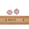 Alloy Enamel Links Connectors ENAM-TA0002-15A-10